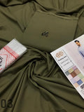Men's Unstitched Wash And Wear Plain Suit
