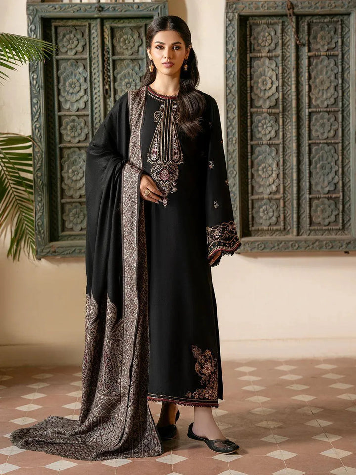 3 Pcs Women's Unstitched Embroidered Suit