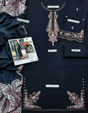 3 Pcs Women's Unstitched Embroidered Suit