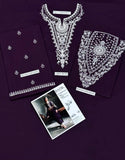 2 Pcs Women's Unstitched Embroidered Suit