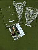 2 Pcs Women's Unstitched Embroidered Suit