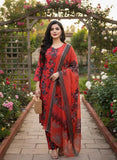 Eid Collection 3 Pcs Women's Stitched Cotton Lawn Printed Suit