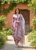 Eid Collection 3 Pcs Women's Stitched Cotton Lawn Printed Suit