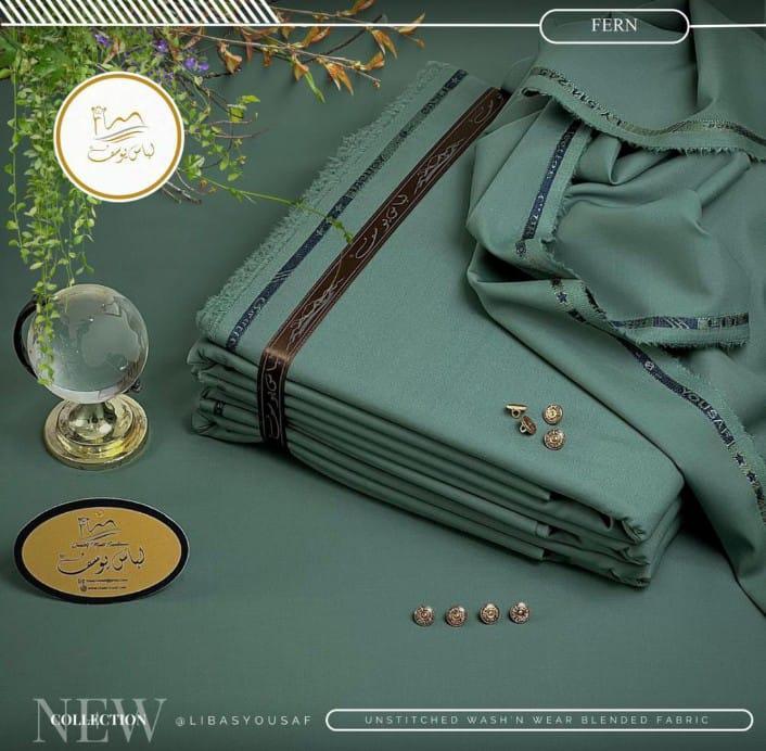 Men’s Unstitched Wash And Wear Plain Suit