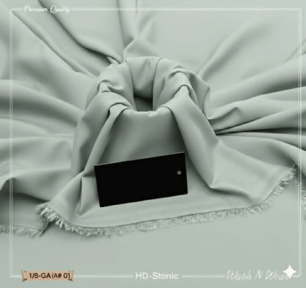 Men’s Unstitched Wash And Wear Plain Suit