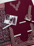 IZEL MOST TRENDING 3 Pcs Unstitched Embroidered Suit