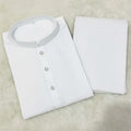 2 Pcs Men’s Stitched Wash And Wear Plain Kurta Pajama