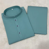 2 Pcs Men’s Stitched Wash And Wear Plain Kurta Pajama