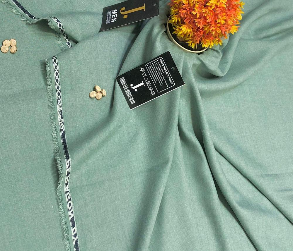 Men's Unstitched Wash And Wear Plain Suit