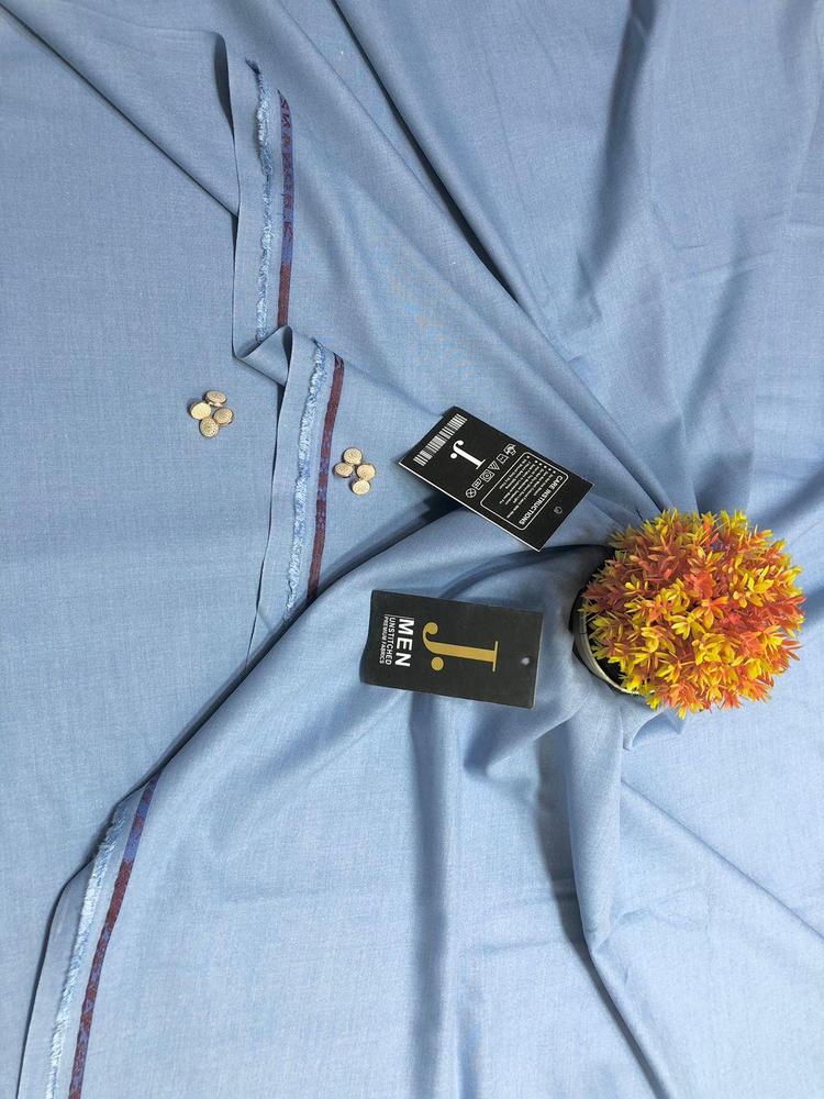 Men's Unstitched Wash And Wear Plain Suit