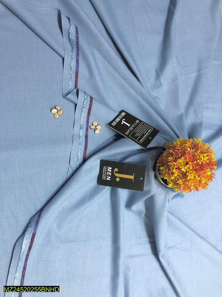 Men's Unstitched Wash And Wear Plain Suit