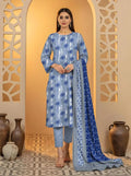 3 Pcs Women's Unstitched Printed Suit