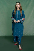 2 Pcs Women's Unstitched Embroidered Suit