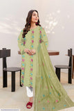3 Pcs Women's Unstitched Paper Cotton Embroidered Suit