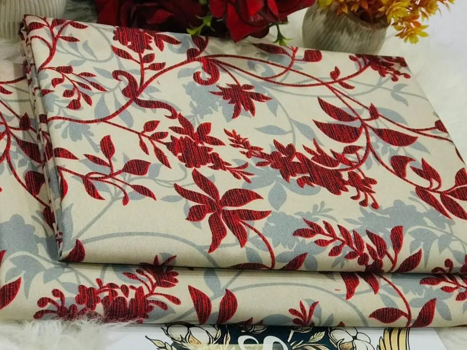 2 Pcs Women's Unstitched Printed Suit Summer collection